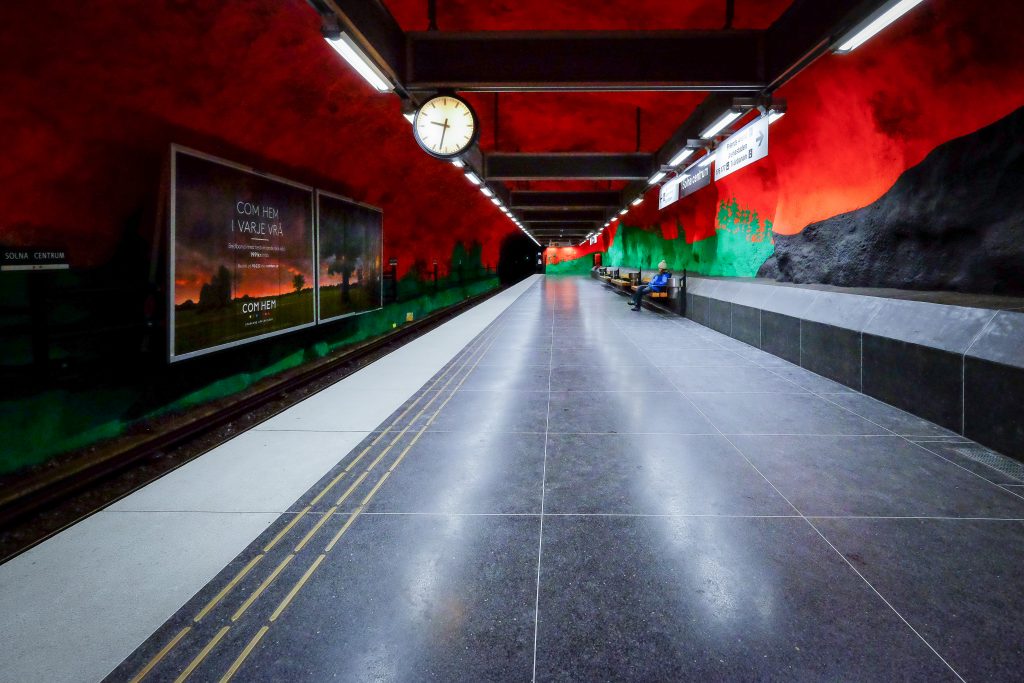 Station métro Centrum, Stockholm, Suède, Scandinavie