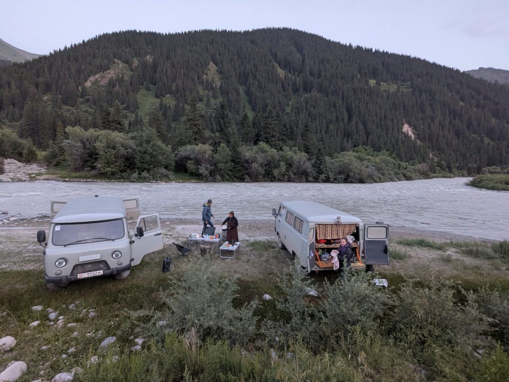 Bivouac Chong kemin, Kirghizistan